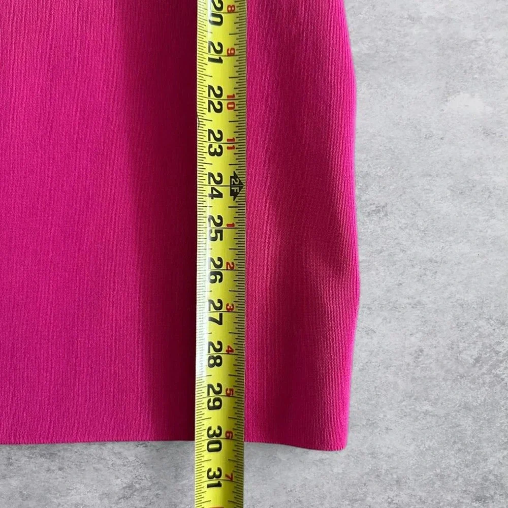 Endless Rose Fuchsia Pink‎ Off the Shoulder Ruffle Knit Bodycon Mini Dress M